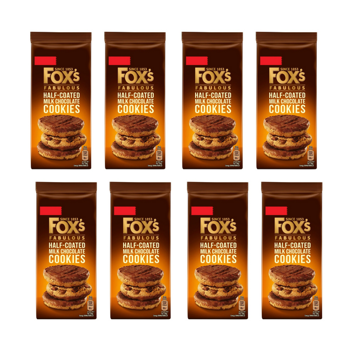 Fox's Half Coated Milk Chocolate Cookies 175g