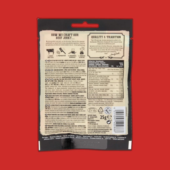 Jack Links Beef Jerky Original 12 x 25G