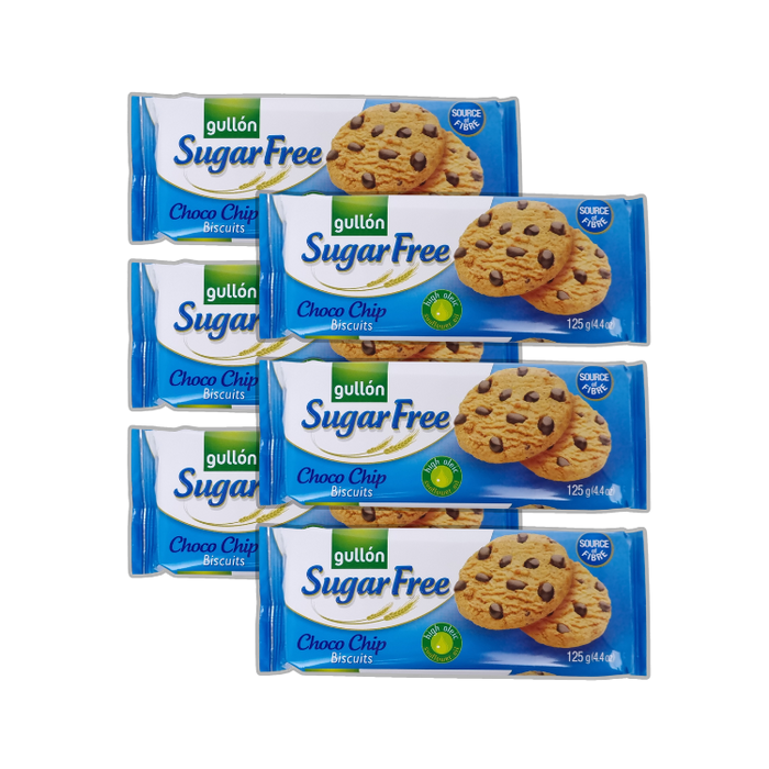 Gullon Sugar Free Chocolate Chip Cookies 125g