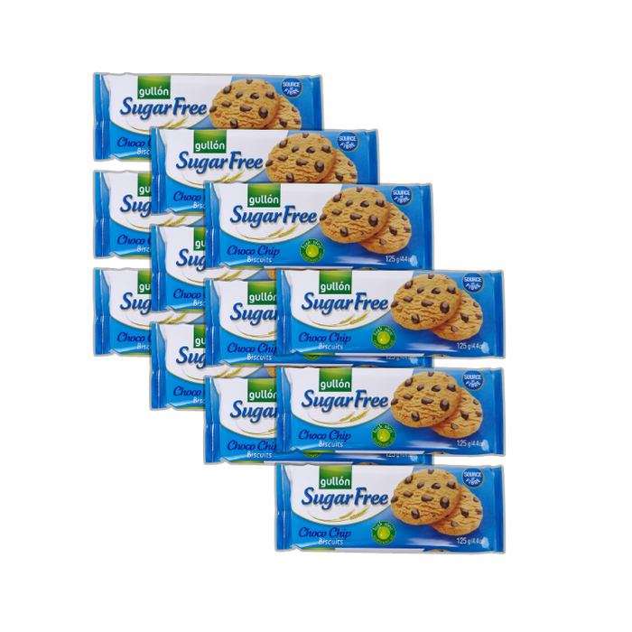 Gullon Sugar Free Chocolate Chip Cookies 125g