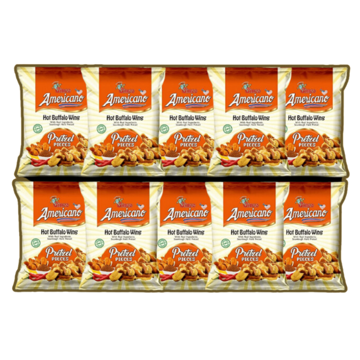 Hot Buffalo Wing Pretzel Pieces (Pack of 10)