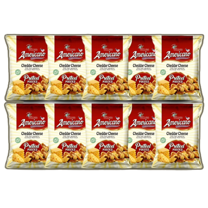 Cheddar Cheese and Ham Pretzel Pieces (Pack of 10)
