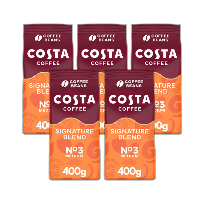 Costa Signature Blend Coffee Beans 5 x 400g