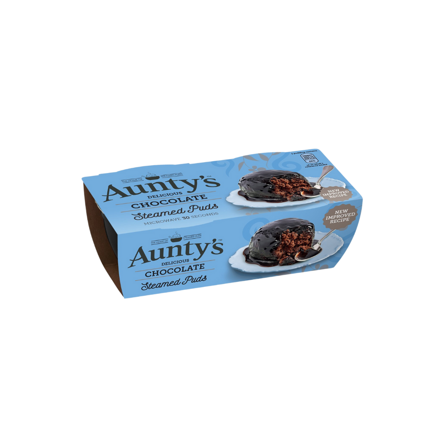 Aunty's Chocolate Steamed Puddings 2's x 1