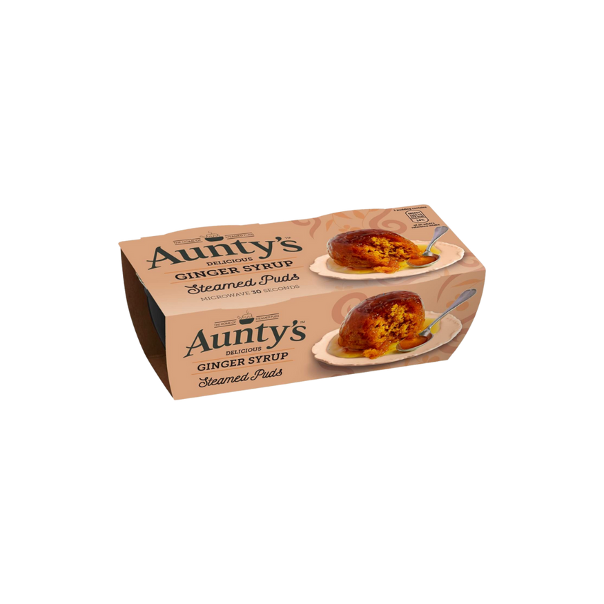 Aunty's Ginger Steamed Puddings 2's x 1