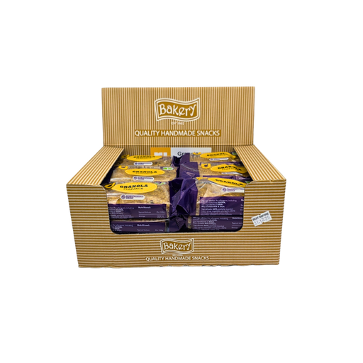 Unwrapped RJ Granola Flavour Flapjack Bar showing toasted granola clusters