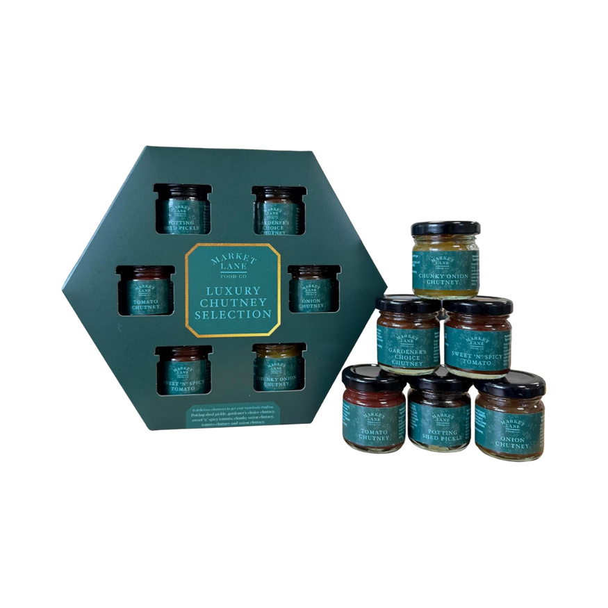 Market Lane Food Company Luxury Chutney Selection 6 x 32g Gift Set (Pack of 1)