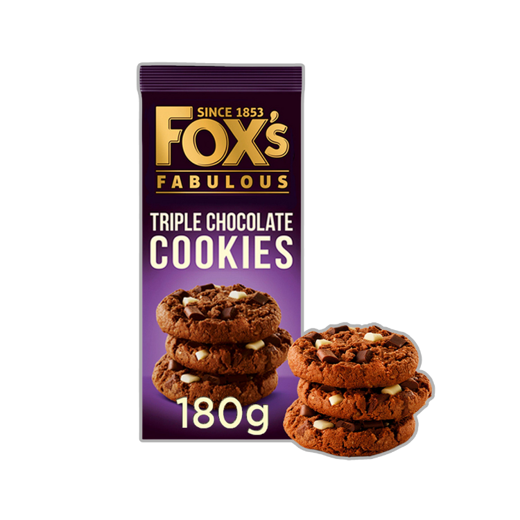 Fox's Fabulous Triple Chocolate Cookies 180g