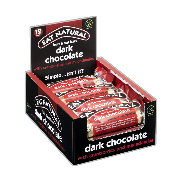 Dark Chocolate with Cranberries & Macadamia (Pack of 12)