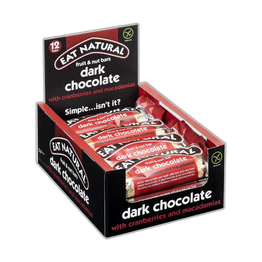 Dark Chocolate with Cranberries & Macadamia (Pack of 12)