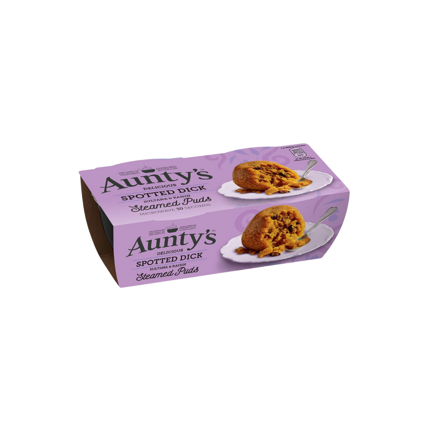 Aunty's Spotted Dick Steamed Pudding 2's x 1