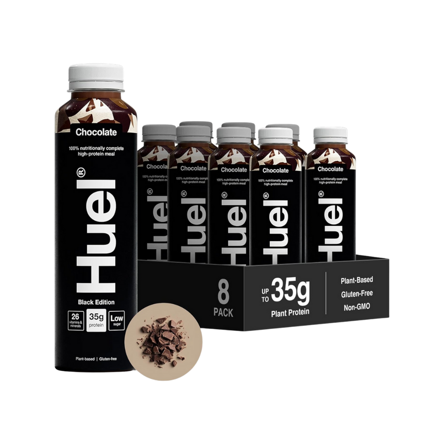 Huel Chocolate Black Edition Complete Meal Drink 500ml (Pack of 8)