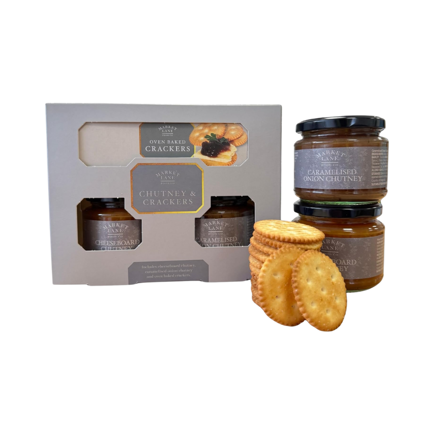 Market Lane Food Company Traditional Chutney and Crackers Gift Set (Pack of 1)