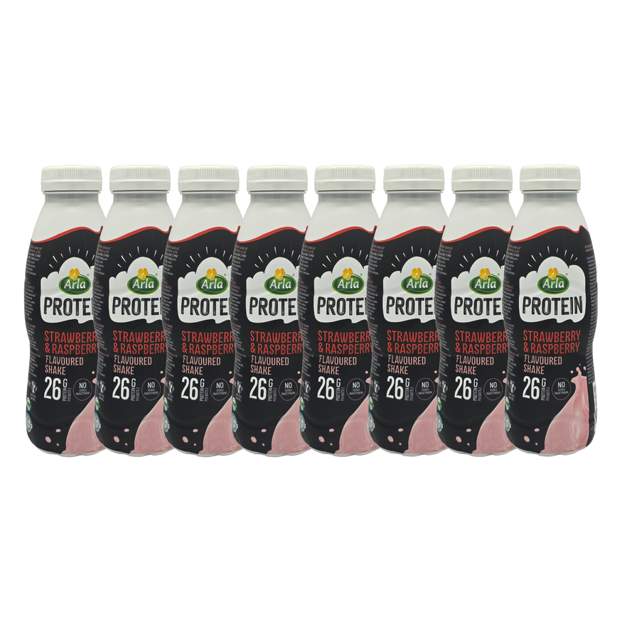 Arla Protein Strawberry Milk Shake 482ml (Pack of 8)