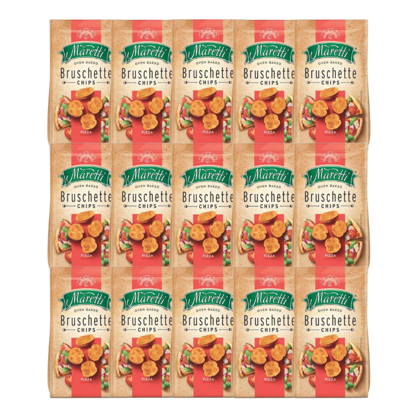 Maretti Pizza Bruschette Chips 70g (Pack of 15)