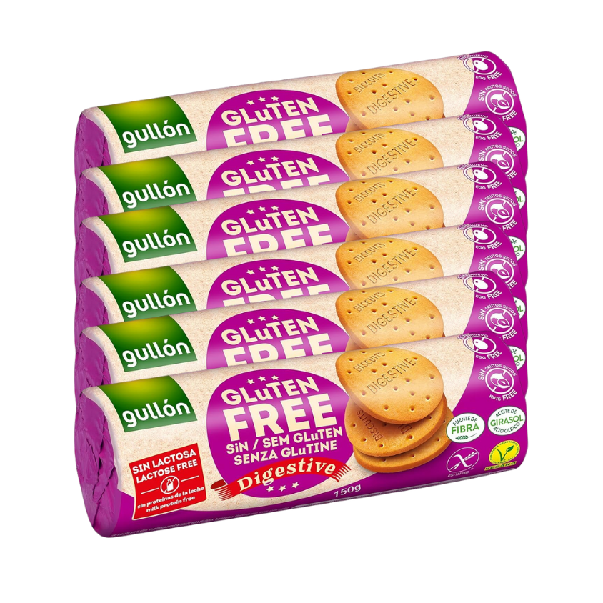 Gullon Gluten Free Digestive Biscuits 150g (Pack of 6)