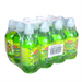 Pack of 12 Fruit Joy Sour Apple sugar-free still juice bottles, 330 ml each, green-labeled cardboard case with visible bottles and product branding