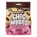 Box of 12 Chocolate Nibbles Birthday Cake snacks (12 x 135g) — colorful birthday-themed packaging showing chocolate cake bites with sprinkles, ideal for parties