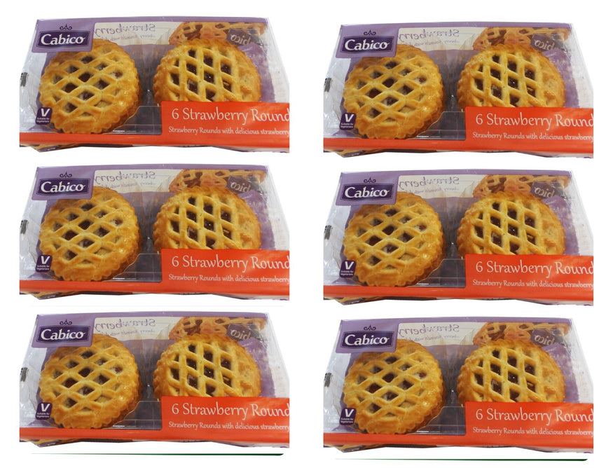 Cabico Strawberry Rounds (Pack of 6)