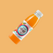 Vit Hit Perform bottle surrounded by fresh ingredients: matcha tea leaves, mango slices, and oranges.
