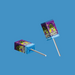 A close-up of unwrapped lollipops showcasing their bright colors.