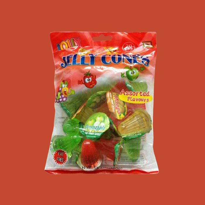 JELLY CONES vegetarian jelly sweets displayed on a party table