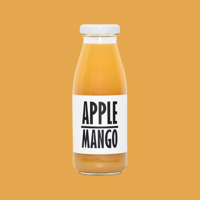A close-up of the juice label, highlighting "100% cold-pressed, no added sugar."