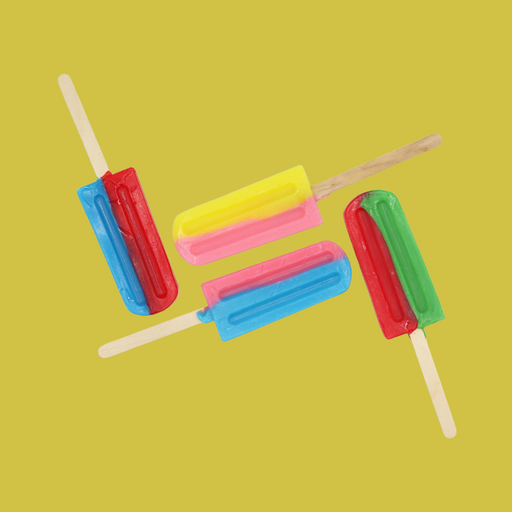 A close-up of unwrapped lollipops showing their vibrant colors and swirls.