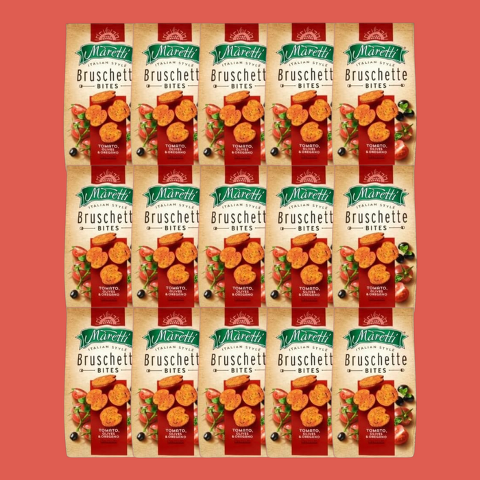 Stack of Maretti Tomato Chips with herbs and garlic