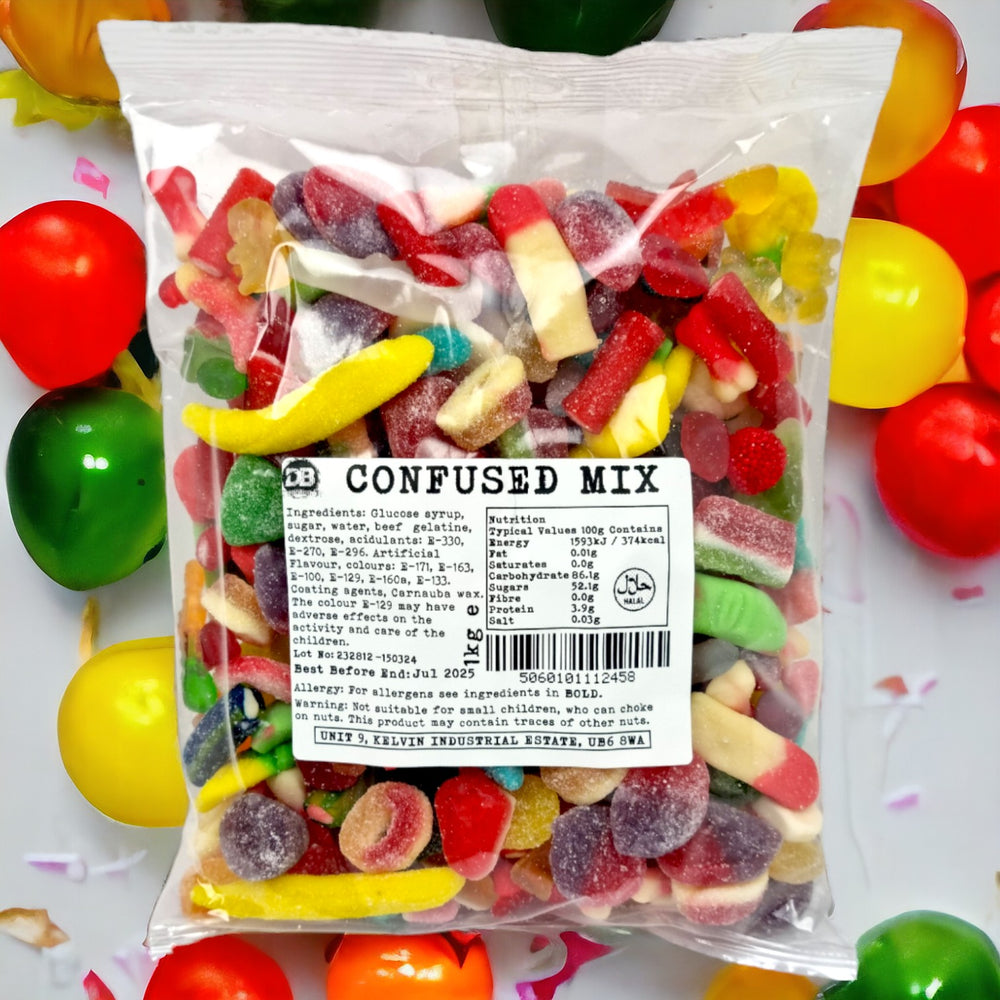 Confused mix, Pick & Mix Sweets 1kg - 20 Varieties