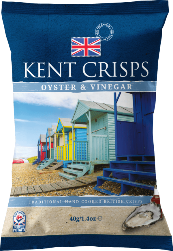 Kent Crisps Oyster and Vinegar 150g x 10