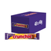 Cadbury Crunchie 48-pack (48 x 40g) — purple-branded box with a chocolate-coated bar broken to reveal the golden, crunchy honeycomb toffee center