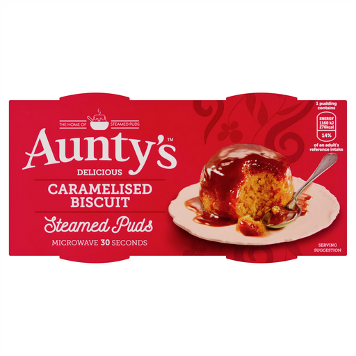 AUNTY'S CARAMELISED BISCUIT STEAM PUDDINGS 190G X 1