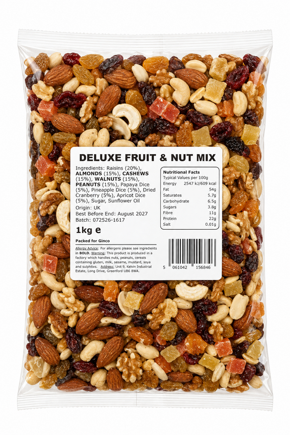 Deluxe Fruit and Nut Mix 1kg (Pack of 1)