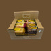 Individually wrapped cereal snack bars multipack stacked on a kitchen counter