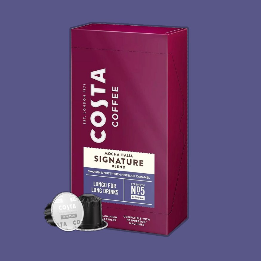 Nespresso costa pods hot sale