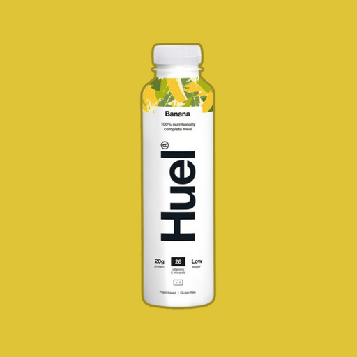 Pack of 8 Huel Banana flavored meal drinks