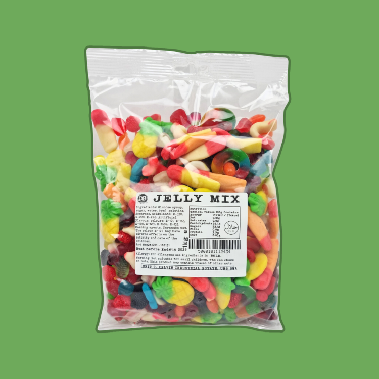 Colorful Jelly Sweets Mix in Bulk Bag