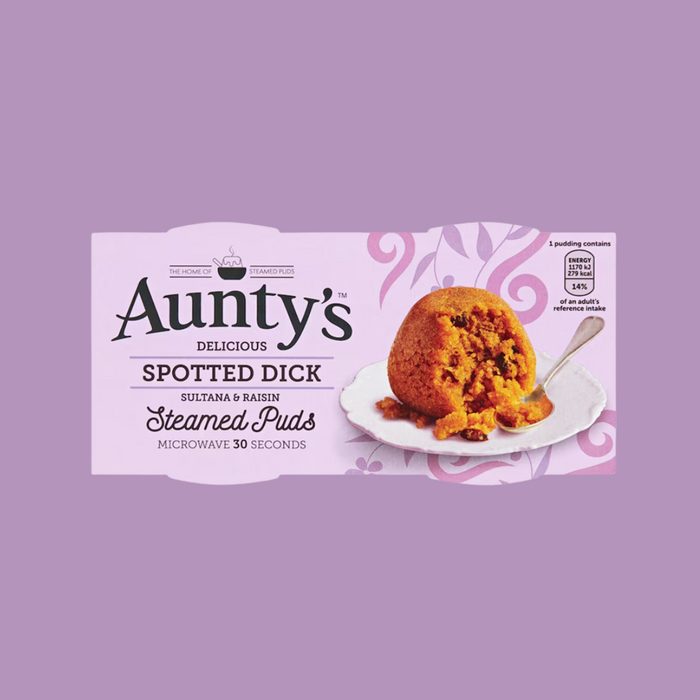 Aunty's Spotted Dick Steamed Pudding 2's x 1