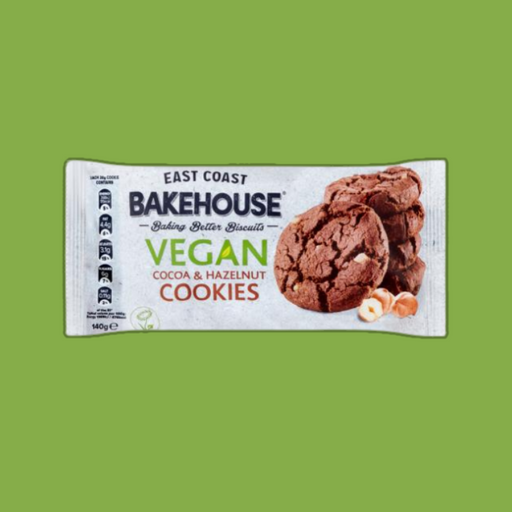 Delicious vegan cocoa and hazelnut cookies