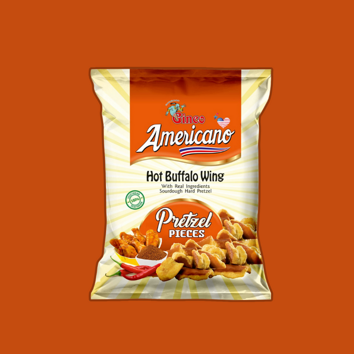 Hot Buffalo Wing Pretzel Pieces (Pack of 10)