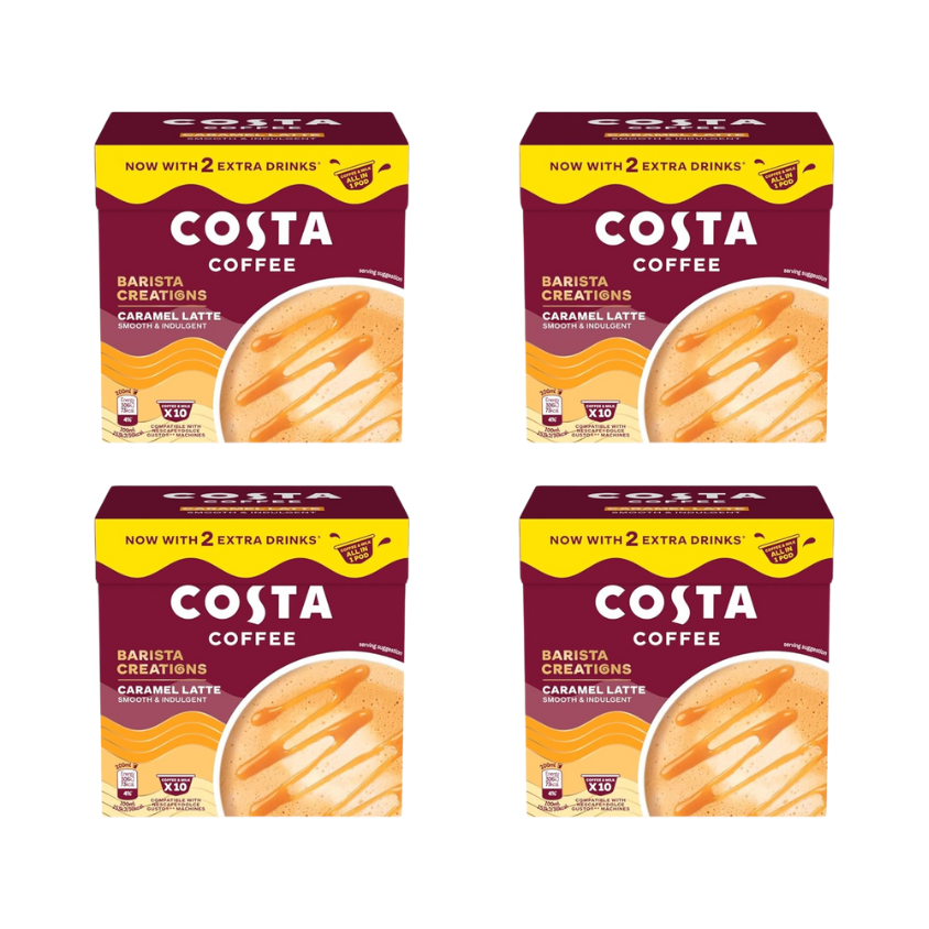 Costa Caramel Latte Pods 4x10 Capsules