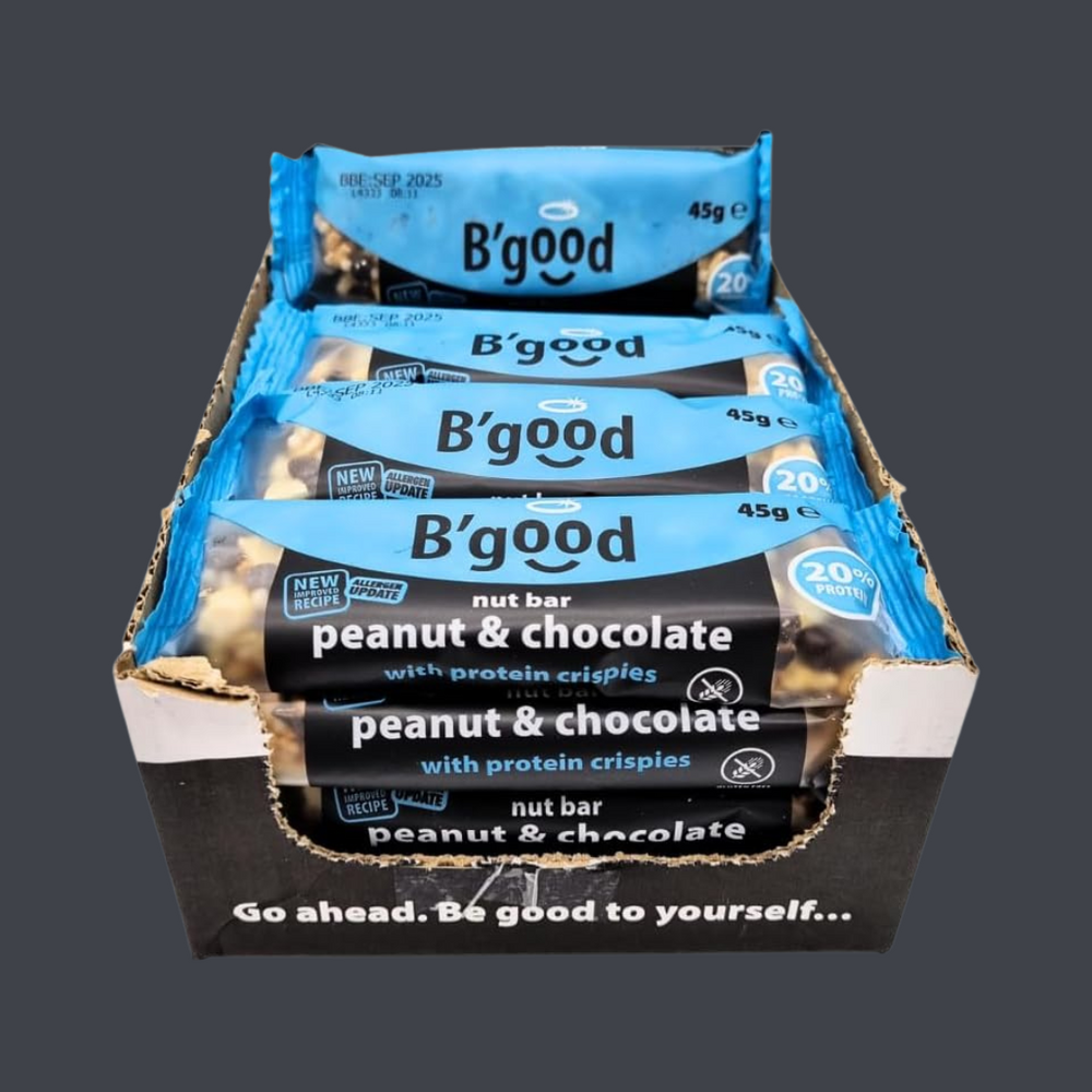 B'good Peanuts & Chocolate Bar 16 x 45g