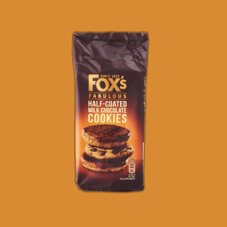 Fox's chocolate cookies served with a cup of coffee