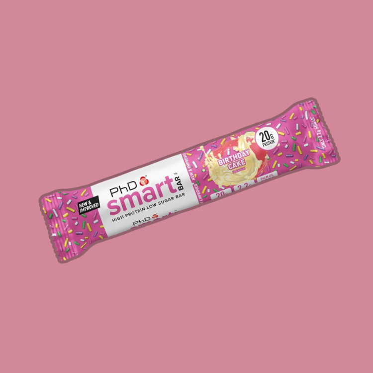 Pack of 12 Birthday Cake Protein Bars by PHD
