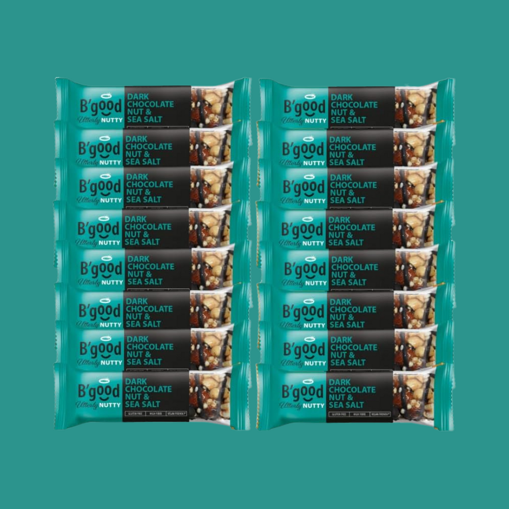 B'good Utterly Nutty Dark Chocolate Nuts & Sea Salt 16 x 40g