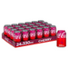 Pack of 24 Coca-Cola Cherry 330ml cans (UK) in a red carton showing the Coca-Cola logo and cherry graphics