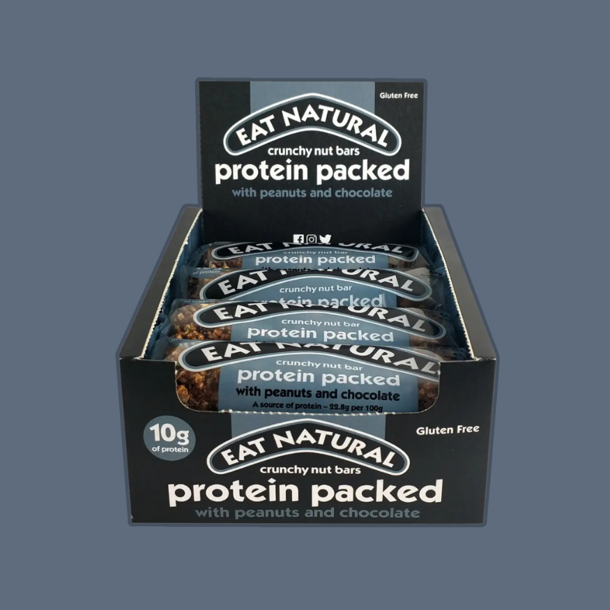 Protein Packed Nut Bar with Peanuts & Chocolate (Pack of 12)