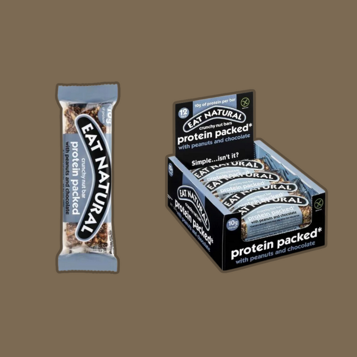 Protein Packed Nut Bar with Peanuts & Chocolate (Pack of 12)