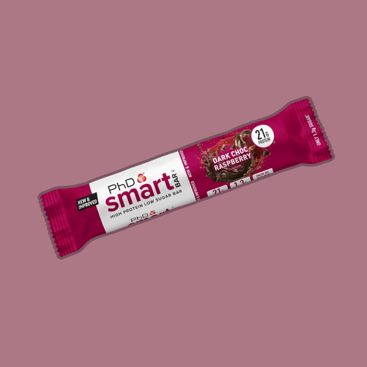 Nutritious Snack - PHD Protein Bar with Raspberry Flavor